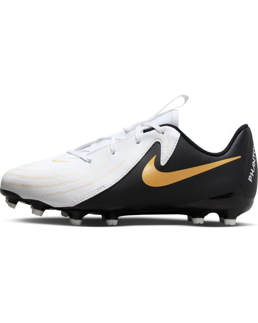Nike Phantom Gx Ii Voetbalschoen White/black/mtlc Gold Coin 38.5