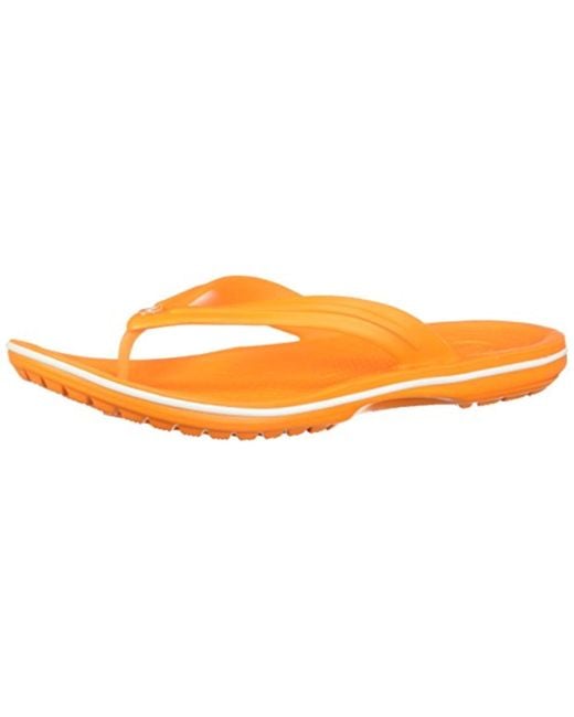 Crocs™ Orange Unisex Adults' Crocband Flip Flops
