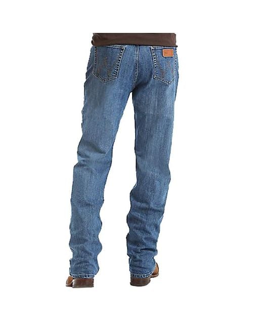 Wrangler Blue 20x Competition Active Flex Relaxed Fit Jean for men