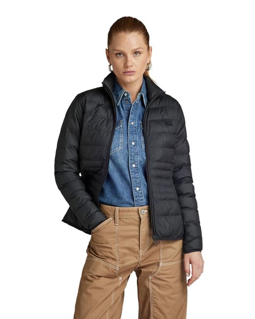 G-Star RAW Blue Packable light wt padded jacket