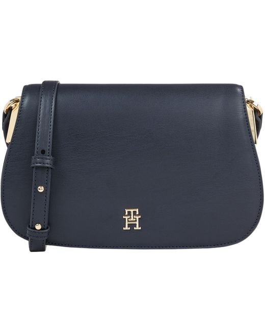 Tommy Hilfiger Black Th Spring Chic Flap Crossover