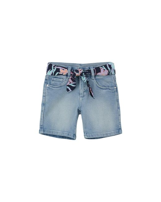 S.oliver Blue Jeans-Bermuda/Loose Fit/Super High Rise/Wide Leg/Bindegürtel blau 140/REG