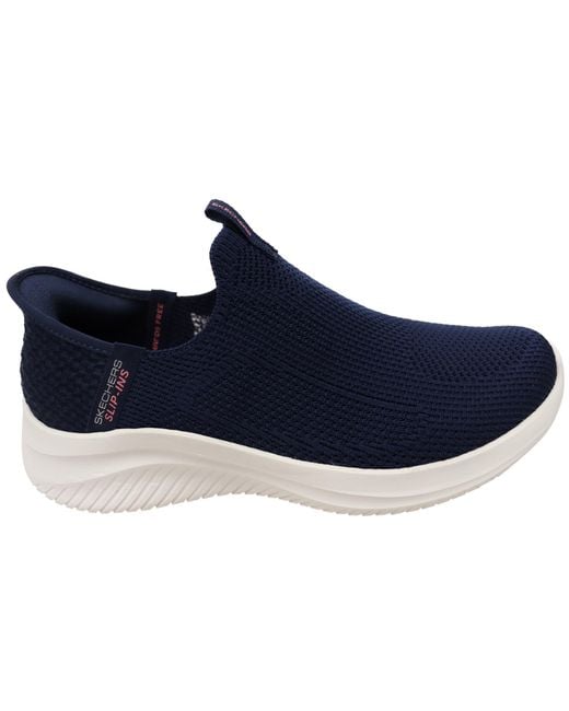 Skechers Blue Ultra Flex 3.0 Easy Win Textile Navy Sneakers