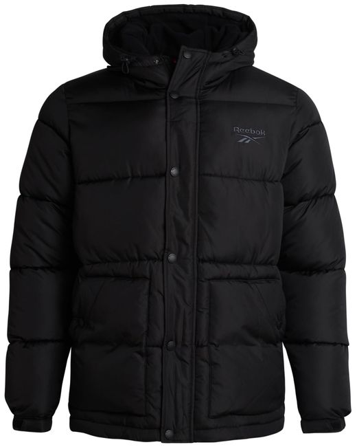 Reebok Puffer Parka tel - schwere Skijacke für in Black für Herren