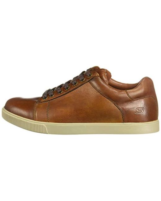 skechers lace up marron