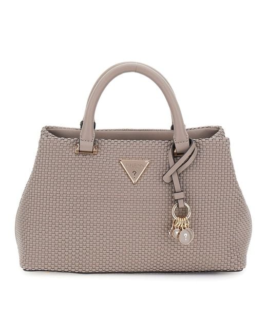 Guess Gray Phaedra Small Satchel Dark Taupe