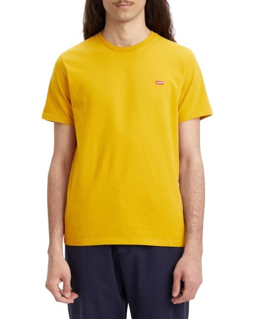 Levi's Ss Original Housemark Tee T-Shirt,Golden Nugget,XS in Yellow für Herren