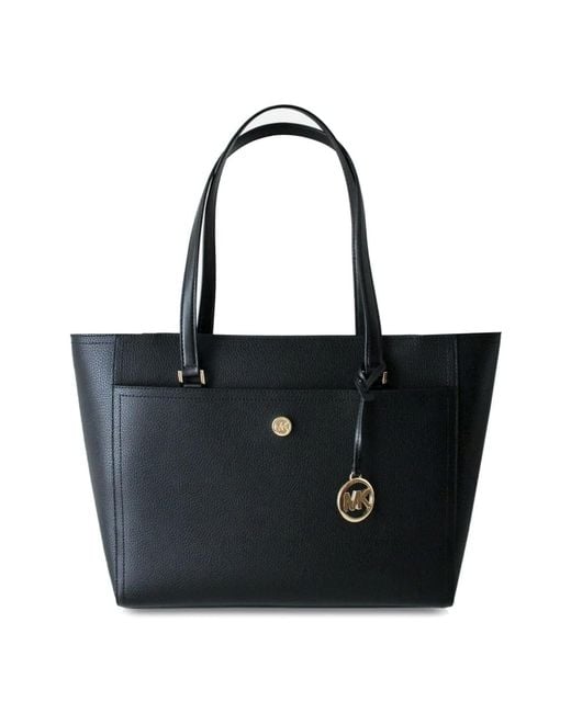 Michael Kors Maisie Large Pebbled Leather 3-in-1 Tote Bag Black MK Signature