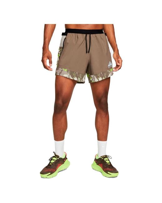 Nike Dri-FIT Flex Stride 5" Short Lined Trail Running Shorts in Natural für Herren