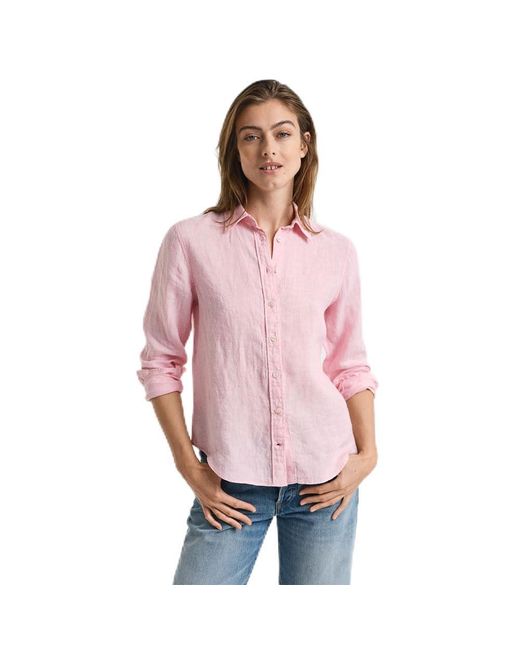 Camicetta da donna Reg Linen di Gant in Pink