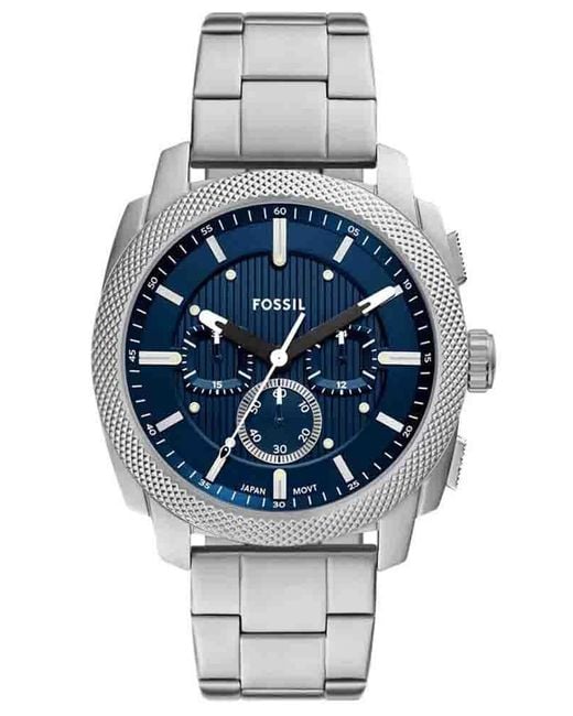 Fossil Gray Machine Watch Fs6096 Stainless Steel for men