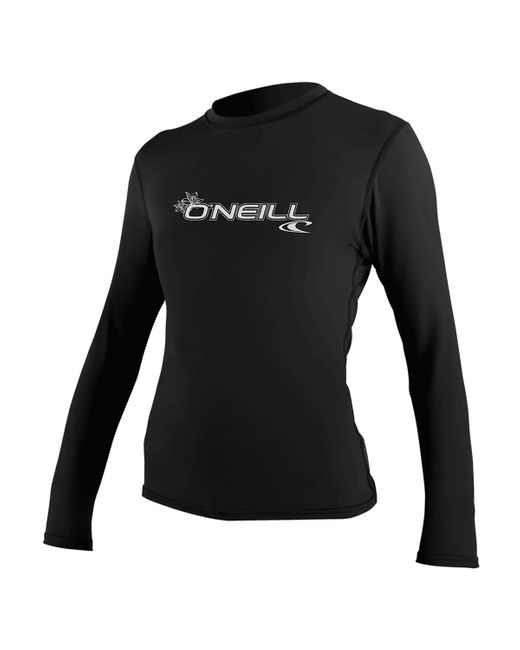 O'neill Sportswear Black Oneill WMS Basic Skins L/S Sun Shirt