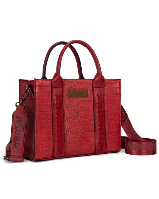 Wrangler Red Tote Bag For Zipper Shoulder Handbag