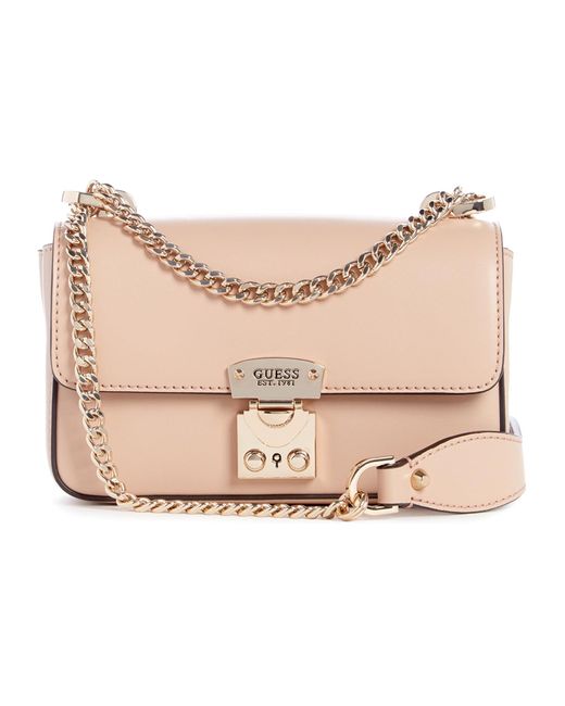 Eliette Mini Convertible XBody Flap Light Beige di Guess in Natural