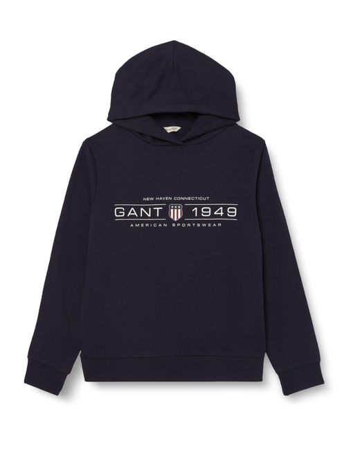 Gant Blue REG Shield Hoodie Kapuzenpullover