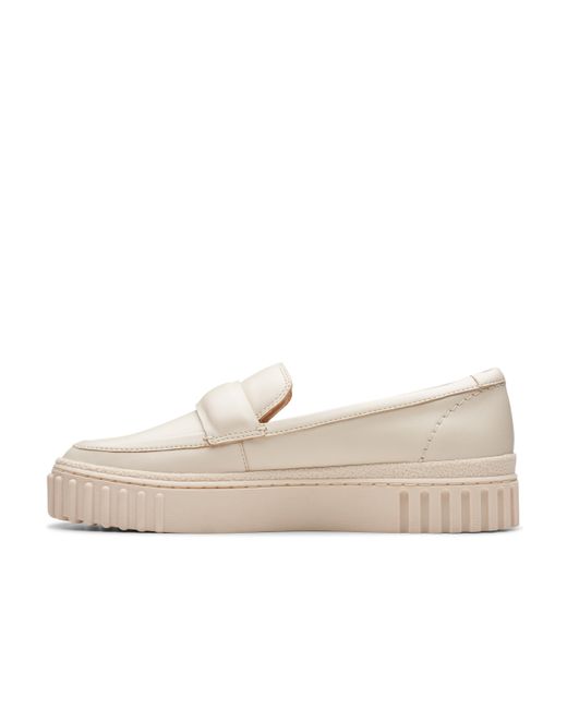 Clarks Natural Mayhill Cove Cream Leather
