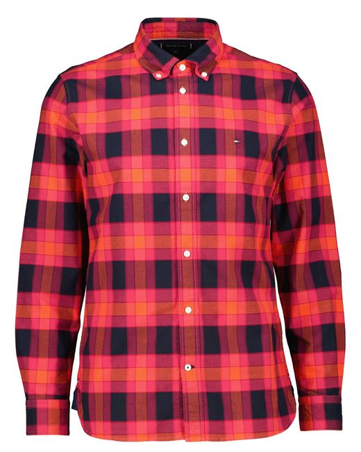Chemise tommy online hilfiger homme rouge