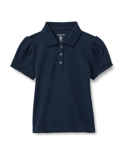 Polo de Uniforme de Piqué Niña Amazon Essentials de hombre de color Blue