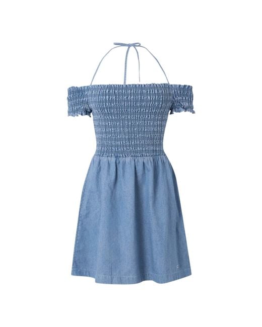 Abito Denim Medium DW0DW20677 DENIM MEDIUM XS di Tommy Hilfiger in Blue