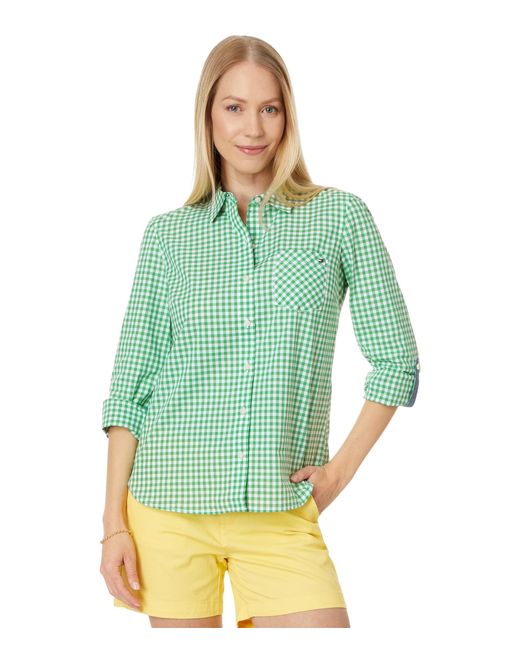 Tommy Hilfiger Green Button-Down-Shirts für