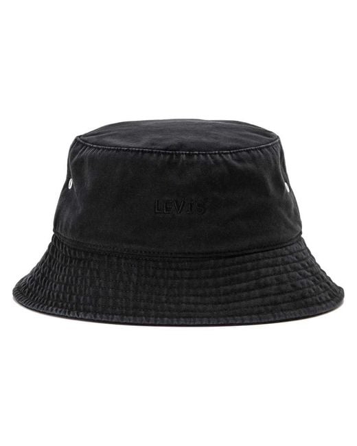 Levi's Black Headline Bucket HAT