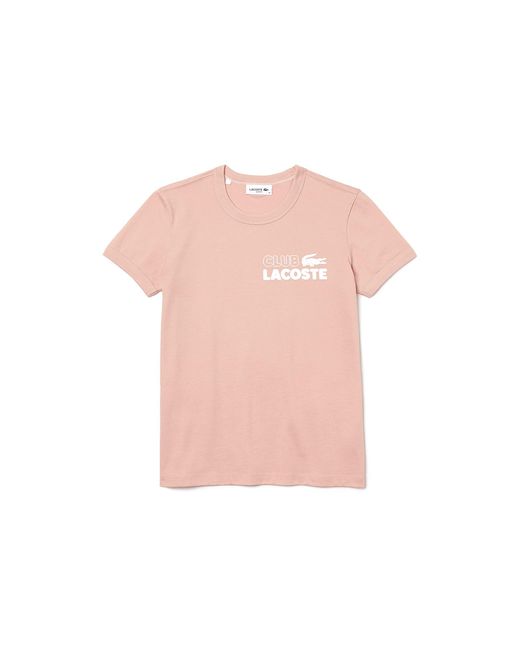 Lacoste Tf5606 T-shirt & Turtle Neck Shirt in het Pink