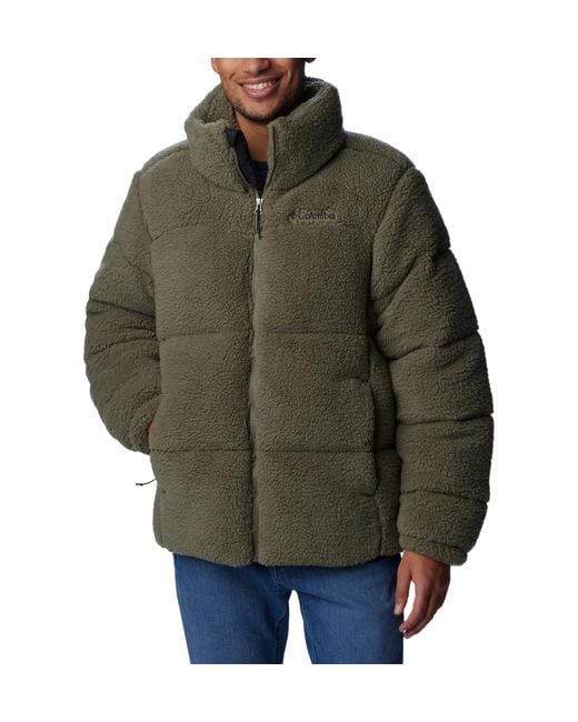 Columbia Green Puffect Sherpa Jacket for men