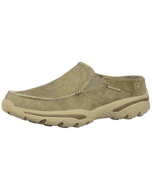Skechers Creston Lace Up Canvas Boat Shoe in Dark Khaki (Green) for Men