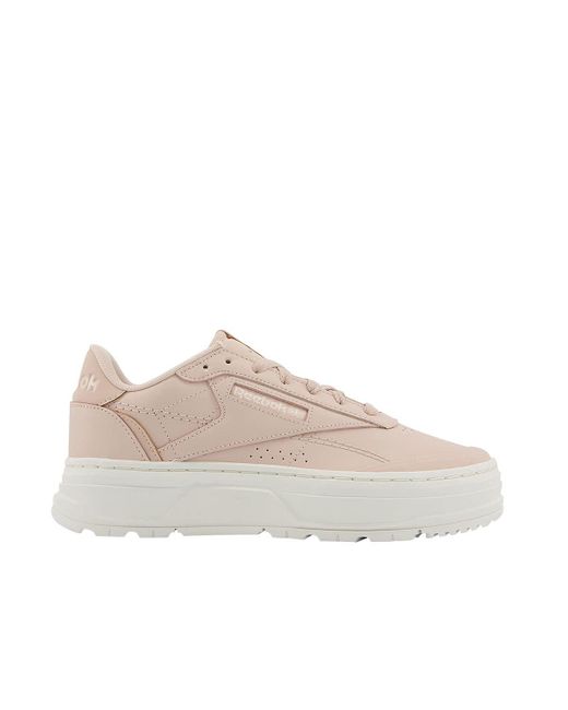 Reebok White Schuhe Club C Double Geo Farbe Soft Ecru/Chalk größe 37.5