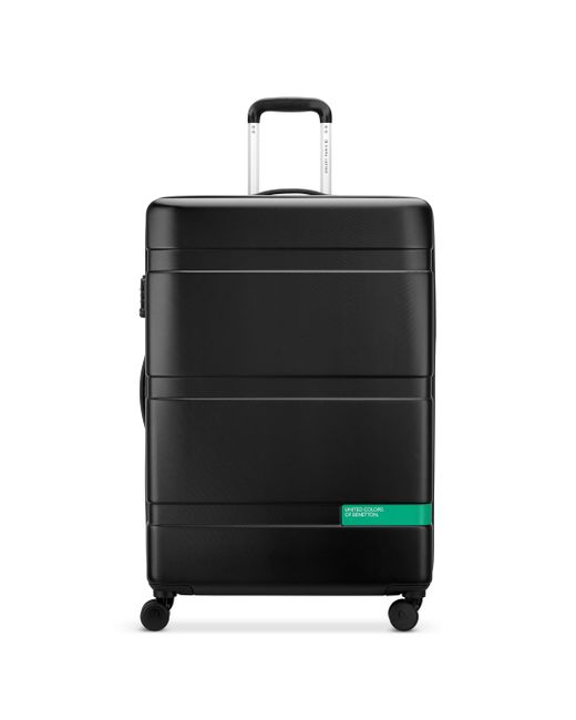 Benetton Black Now Hardside Luggage With Spinner Wheels