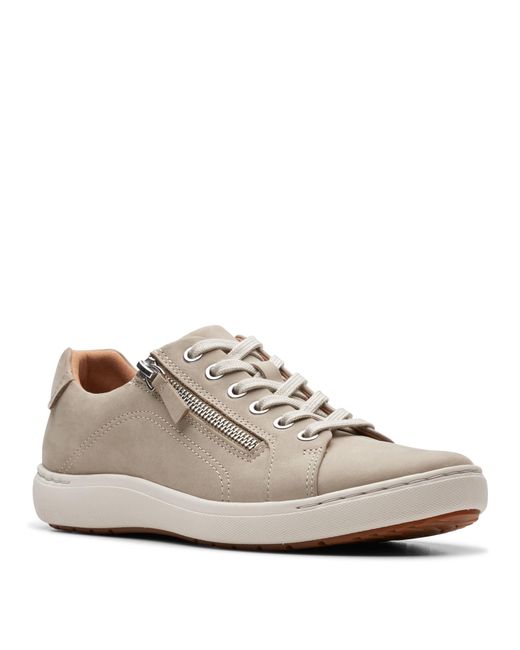 Sneaker Nalle Lace Donna di Clarks in Gray