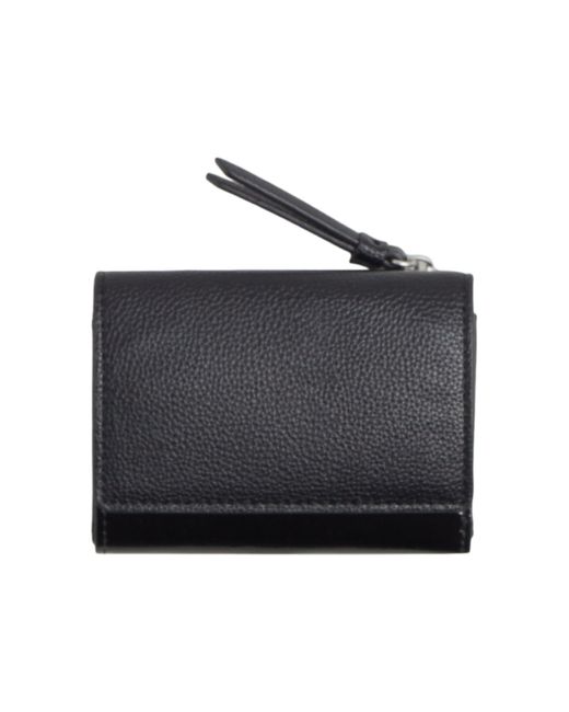 Esprit Black Glänzendes Foldover-Portemonnaie