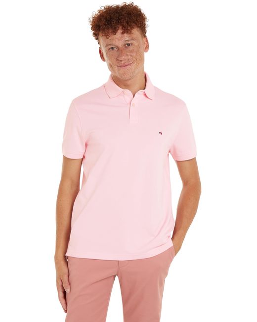 Tommy Hilfiger Pink 1985 Regular Polo S/s Polos for men