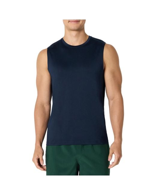 Amazon Essentials Muscle-Shirt aus Tech-Stretch in Blue für Herren
