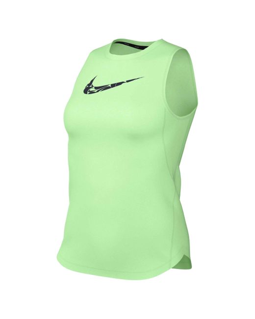 Damen One Swsh Hbr Tank Top Nike de color Green