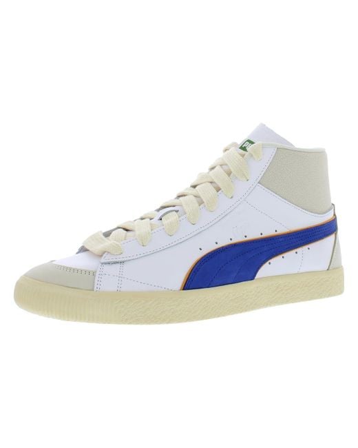 PUMA Blue Clyde Mid Basketball S Shoes for men