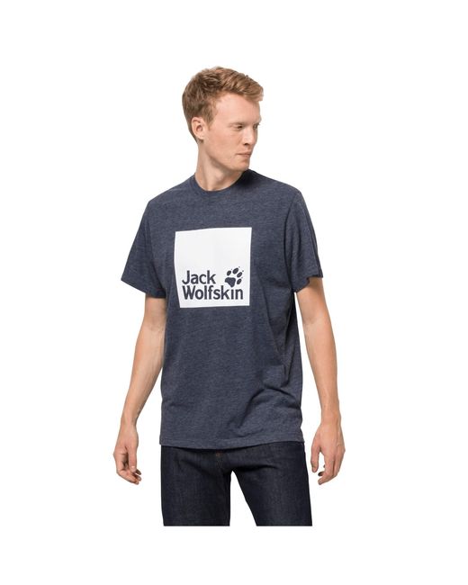 Jack Wolfskin Blue T-shirt Ocean for men