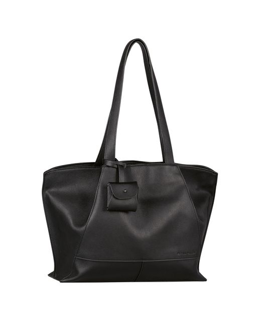 Tom Tailor Black Bags Adrienn Shopper Umhängetasche Reißverschluss Groß Schwarz