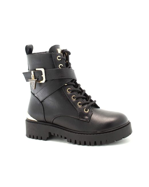 Anfibi Nero FLFOLS ELE10.BLKGO_Nero_38 di Guess in Black