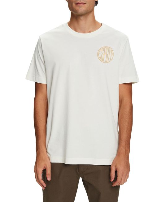 Esprit White 083ee2k319 T-shirt for men