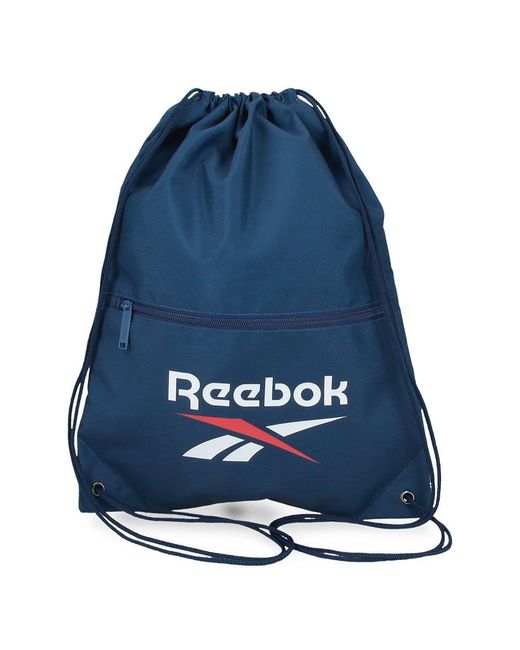 Reebok Ashland Backpack Sack With Zip Blue 35x46cm Polyester By Joumma Bags