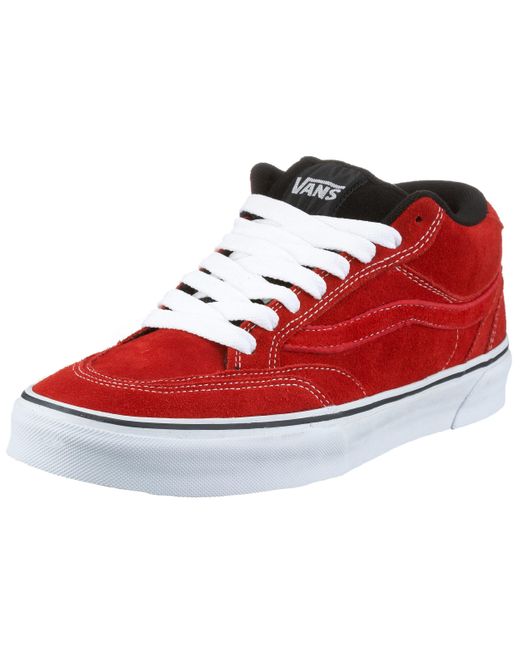 Zapatillas de Skateboarding de Ante para Vans de hombre de color Red