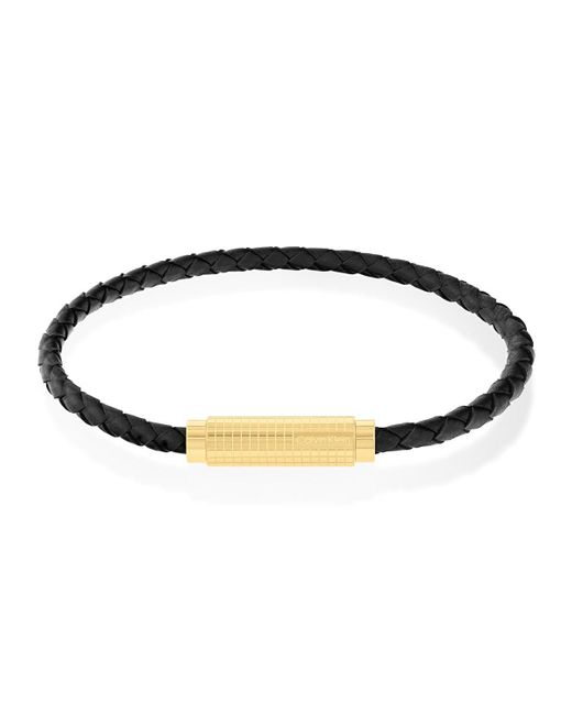 Calvin Klein Armband für Kollektion MODERN GRID aus Edelstahl oder Leder in Black für Herren
