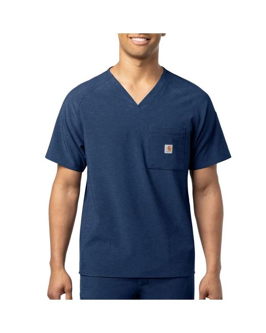 Carhartt Blue Micro Ripstop Chest Pocket Top for men