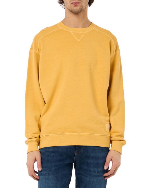 Maglia G/C M/L di Benetton in Yellow da Uomo