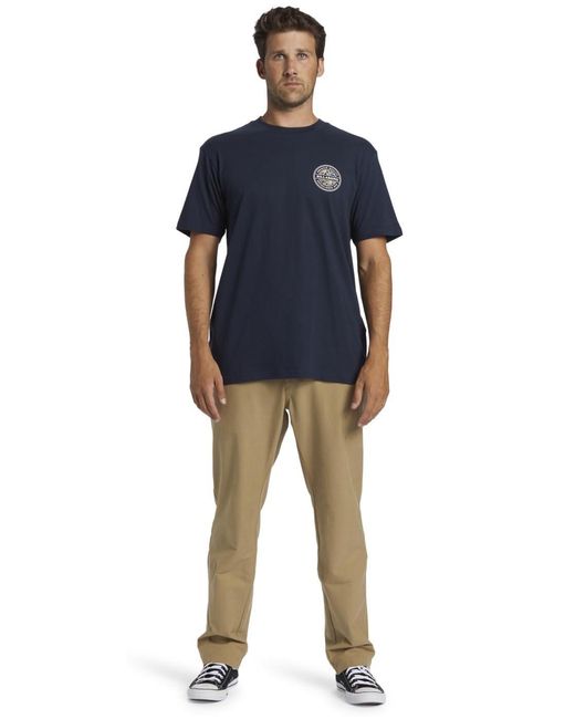 Rotore SS T-Shirt di Billabong in Blue da Uomo