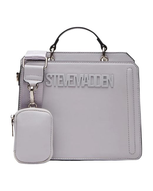 Steve Madden Gray Bevelyn Convertible Crossbody Bag