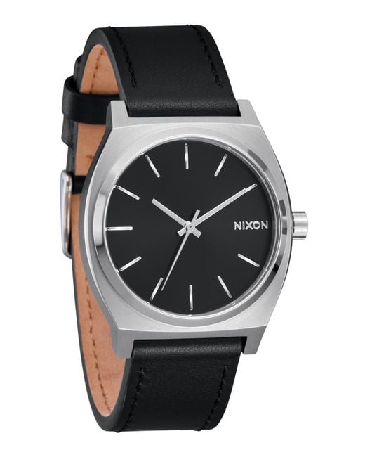 Nixon Orologio Analogico al Quarzo Giapponese Uomo con Cinturino in Pelle A1373-5168-00