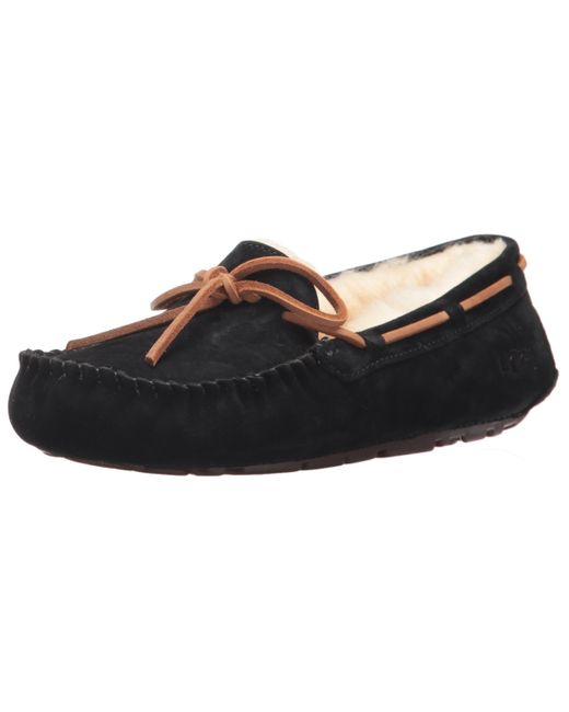 UGG Wool Dakota Moccasin Slippers in Black - Save 48% | Lyst