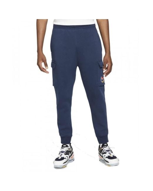 S Cargo Fleece Sweatpant Court Jog Pant Multi Swoosh Pant DQ3946 New Nike pour homme en coloris Blue